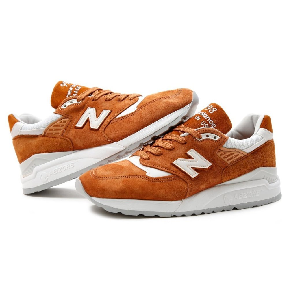 New Balance MADE IN USA Men's Shoes Brown Curry - Picture 1 of 7